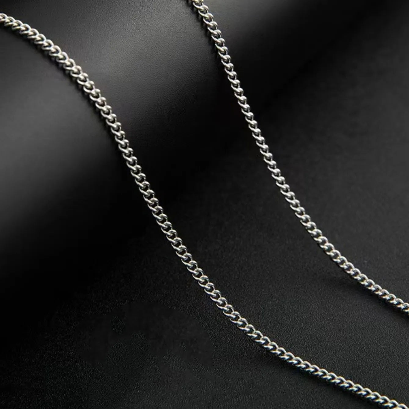 Men's Stainless Steel Necklace - Fine Cuban Chain