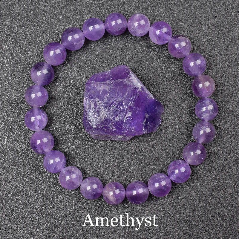 Elegant Amethyst natural stone bracelet - JustJewelry