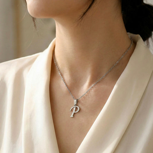 AZ Necklace - Stainless Steel - Personalized Special Gift