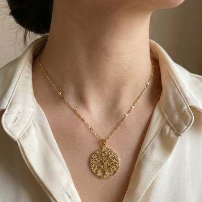 Tree of Life Necklace – Durable Gold Finish