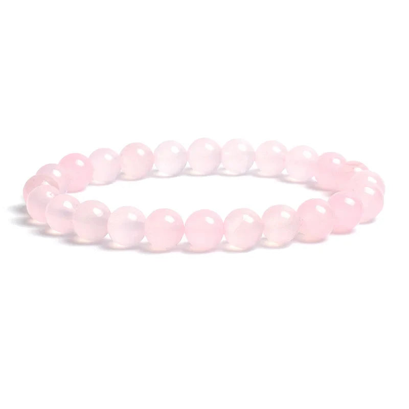 Bracelet pierre naturelle cristal rose JustJewelry