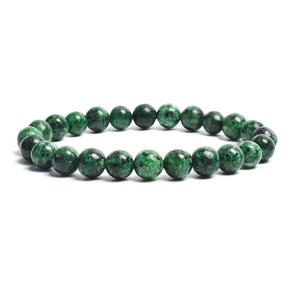Bracelet pierre naturelle jade noir vert JustJewelry
